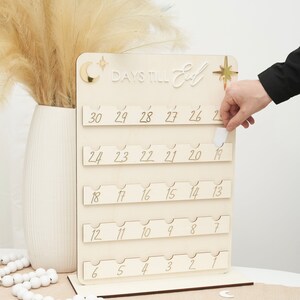Days Till Eid Countdown with Card Slots - Freestanding