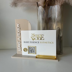 Donnez votre avis, logo + porte-cartes rectangulaire