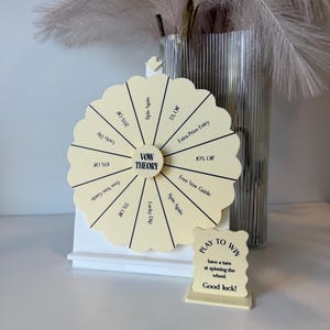 Scalloped Spin the wheel - Blank or Custom Style - Small Size