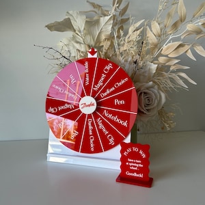 Spin the wheel - Blank or Custom Style - Small Size (12 Options)