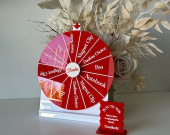 Spin the wheel - Blank or Custom Style - Small Size (12 Options)