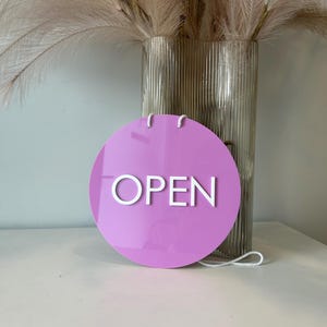 Circle Open/closed Sign - Double Sided - Etsy