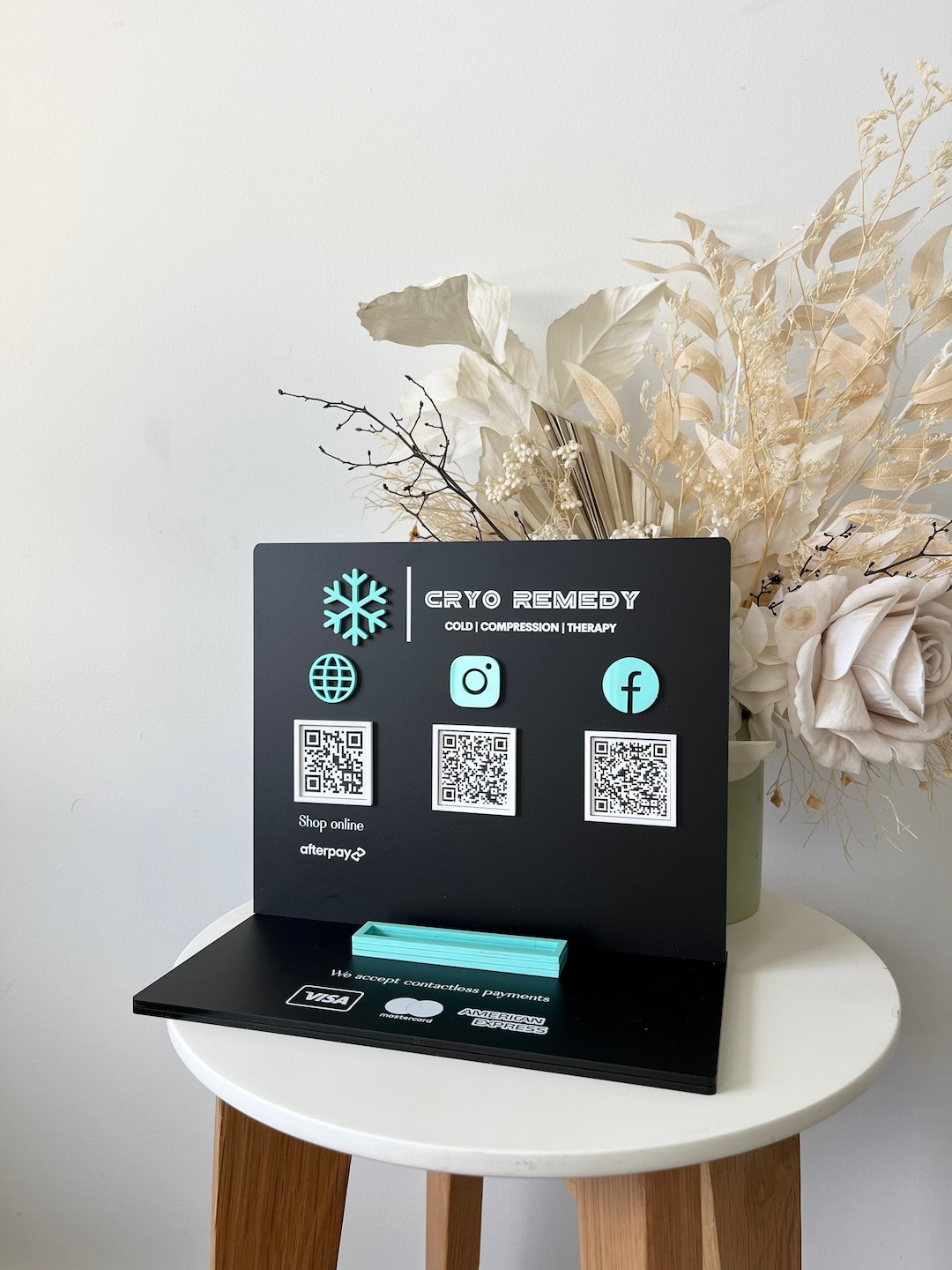 Rectangle 3 QR Code + Cards + Logo Style 1 - Etsy