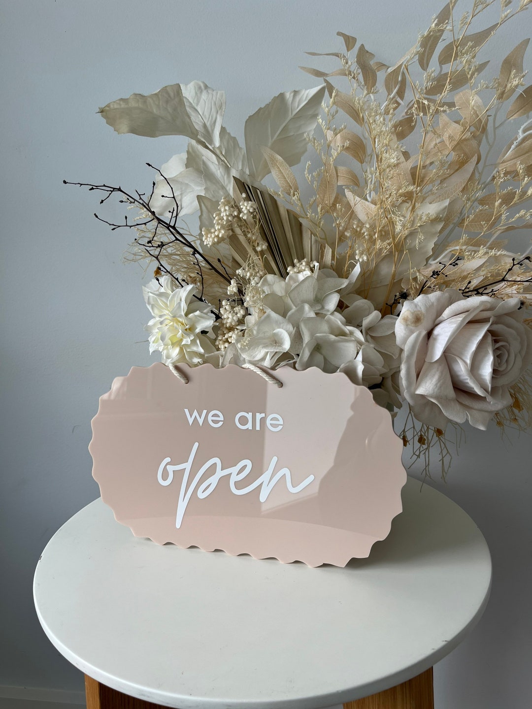 Wavy Oval Open/closed Sign - Double Sided 2 - Etsy