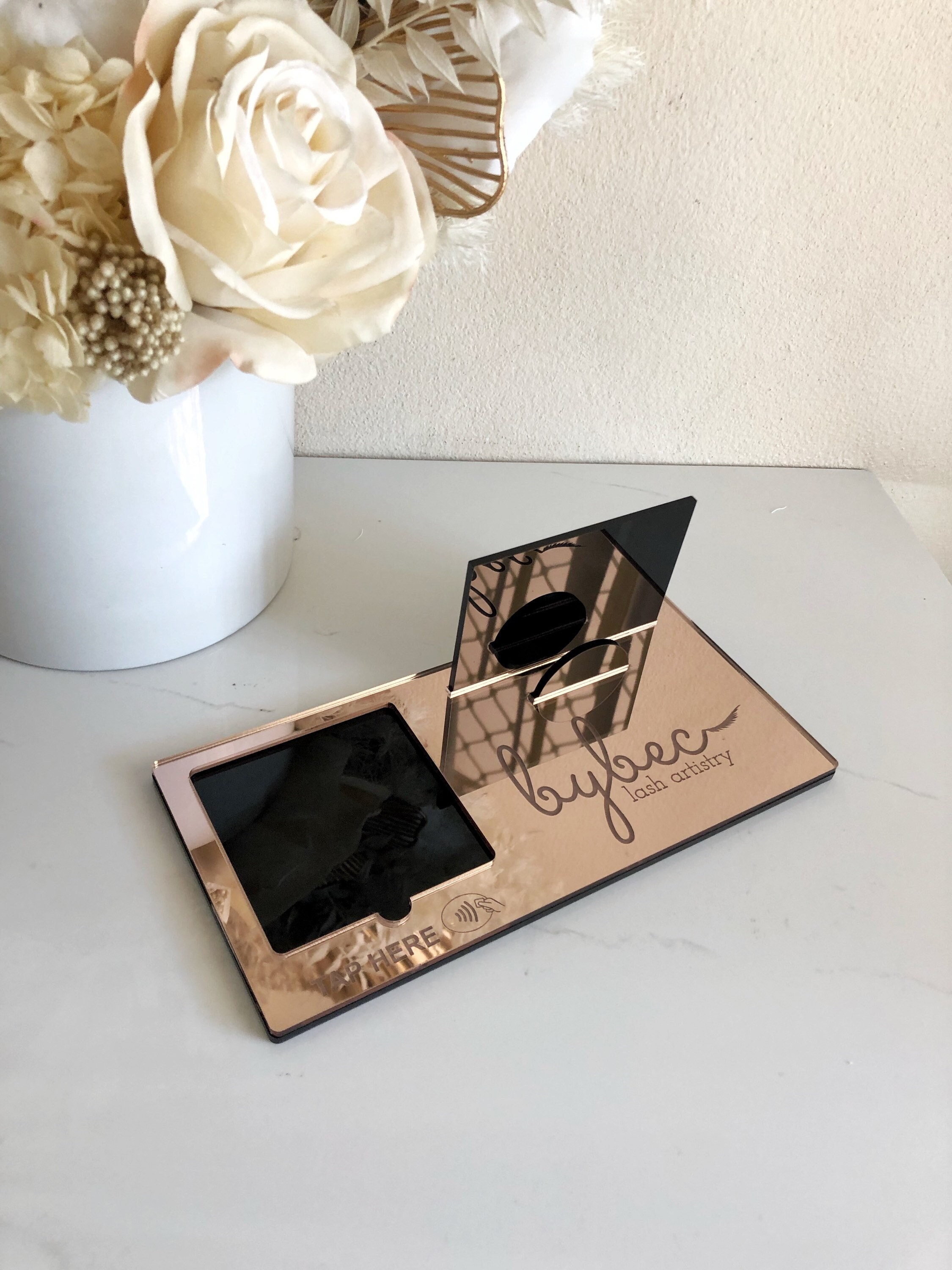 Square Reader Stand and Business Card Holder Style 1 Etsy
