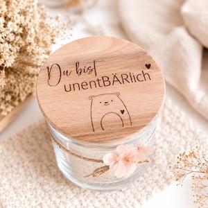 Vorratsglas Geschenk „Du bist unentBÄRlich“ – kleines Dankeschön Geschenk, Mitbringsel, Dankeschön