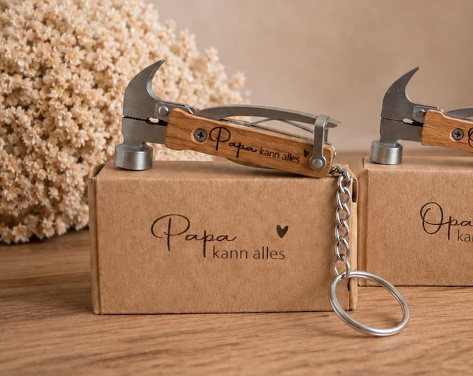 Featured listing image: Geschenk für Papa – Schlüsselanhänger mit Gravur „Papa kann alles“ – Vatertagsgeschenk, Geburtstagsgeschenk, Opa Geschenk