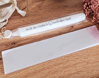 Geschenktüte für Kerzen, Kerzen Verpackung, Kerzenfolien