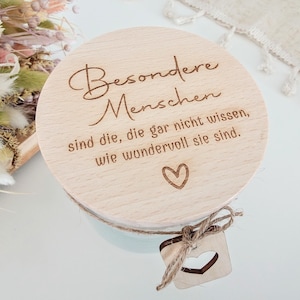 Besondere Menschen Geschenk - Vorratsglas, kleines Dankeschön Geschenk, Dankeschön Geschenk, Geschenk für Weihnachten