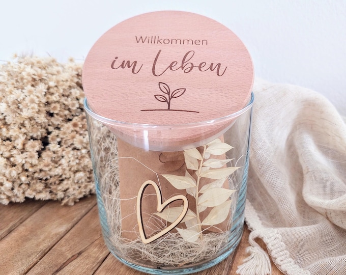 Featured listing image: Gift for a newborn – Welcome to life | Baby money gift and lasting memory, sustainably, lovingly & timelessly designed