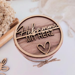 Dankeschön für Hebamme, Vorratsglas Hebamme, Geschenk Hebamme, Geschenkset Hebamme, Hebamme mit Herz,