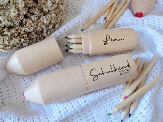 Schultüte Bleistift-Form 41cm - Personalisierbare Geschenkverpackung Für Einschulung