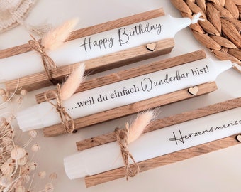 Kerze mit Spruch, Kerze Geburtstag, Kerze in Geschenkbox, Kerze Geschenkset