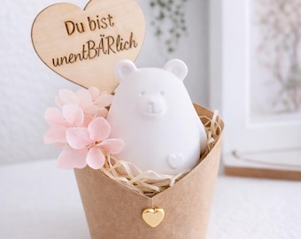 Kleines Dankeschön Geschenk – Geschenkset für Kollegin, Mitarbeiterin oder Mama | Du bist unentBÄRlich