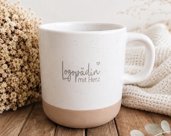 Logopädin Geschenk Tasse, Dankeschön für Logopädin, Logopädin mit Herz, Logopäde Geschenkidee