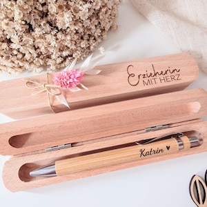 Geschenkset Erzieherin, Erzieherin Geschenk, Erzieherin mit Herz, Erzieherin Etui, Erzieherin Abschiedsgeschenk