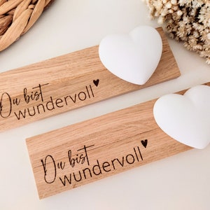 Geschenkset "Du bist wundervoll", kleines Dankeschön, Geschenkset Herz