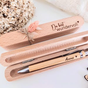 Kugelschreiber personalisiert mit Geschenkverpackung, kleines Geschenk, kleines Dankeschön, kleine Geschenkidee