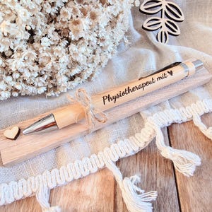 Physiotherapeutin Geschenk, Dankeschön für Physiotherapeut, Physiotherapeut mit Herz, Kugelschreiber Physiotherapeutin