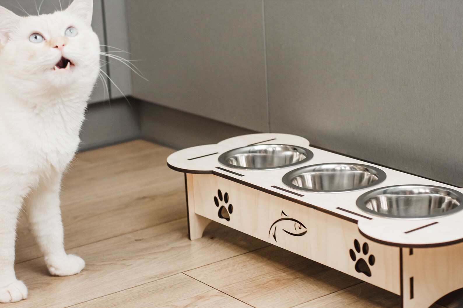 Erhöhte Holz Hund Feeder erhöhte Hund Feeder kleinen Hund Etsy