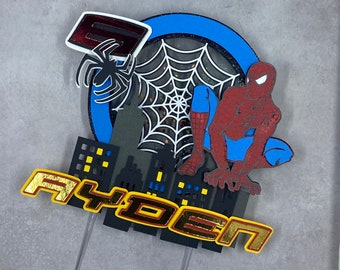 Spiderman cake topper
