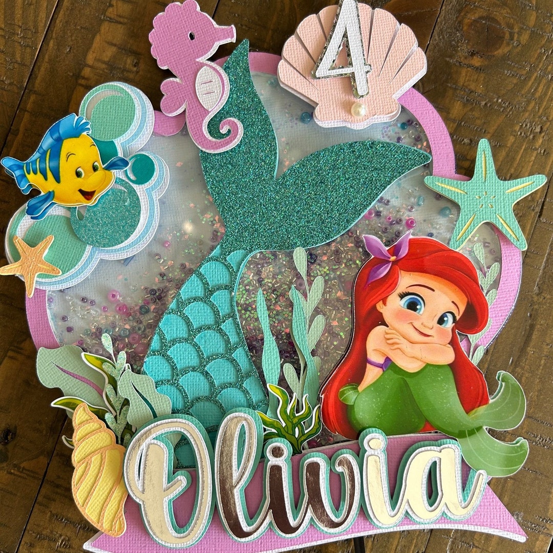 Little Mermaid Cake Topper, Favor Box, Treat Boxes - Etsy