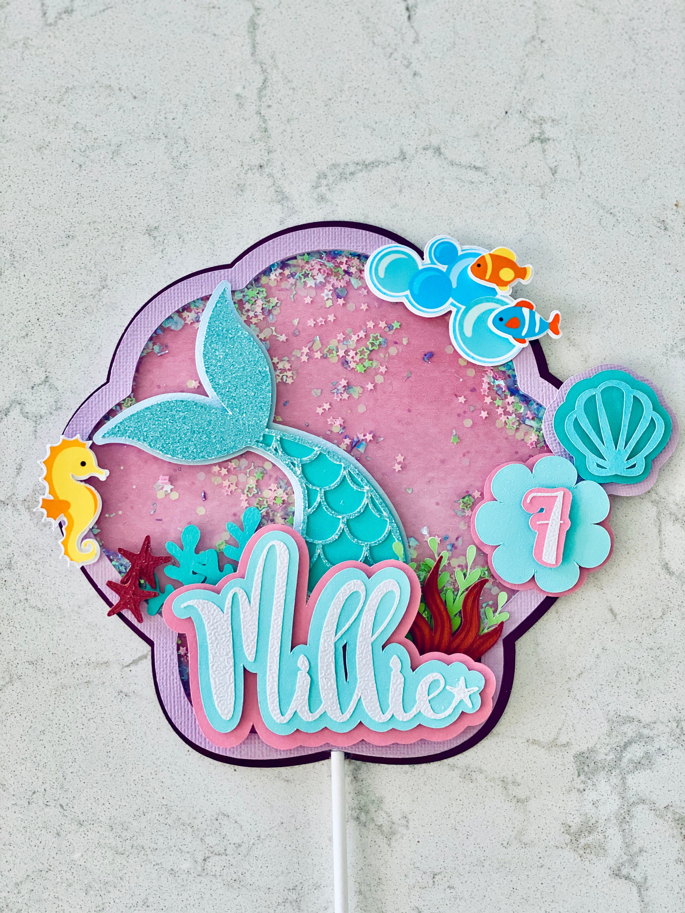 Little Mermaid Cake Topper, Favor Box, Treat Boxes - Etsy