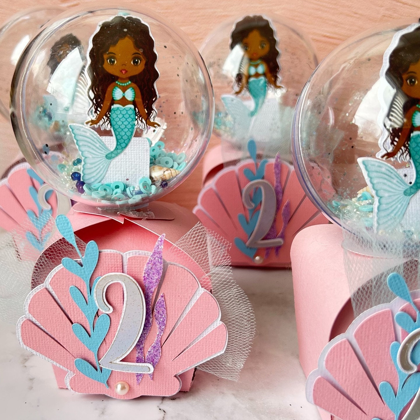 Little Mermaid Cake Topper, Favor Box, Treat Boxes - Etsy