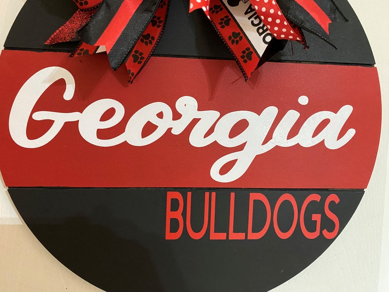 16 Wood Door Hanger, Bulldogs Etsy