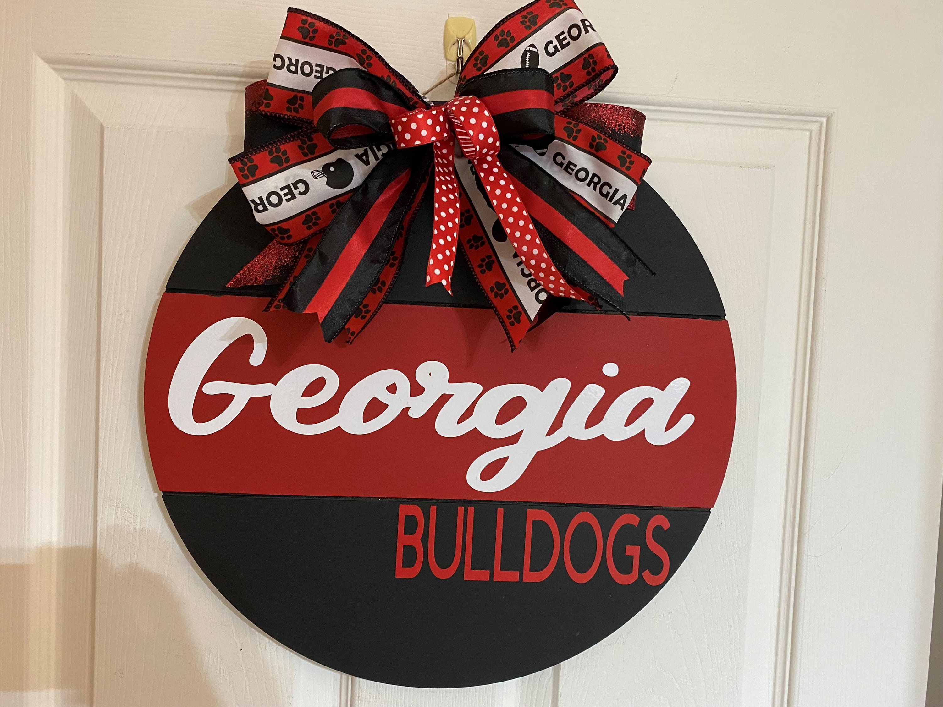 16 Wood Door Hanger, Bulldogs Etsy