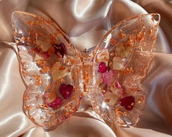 Rose Gold Butterfly Tray