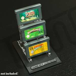 任天堂 ゲームボーイアドバンス GBA カートリッジ 3個 アクリルディスプレイスタンド