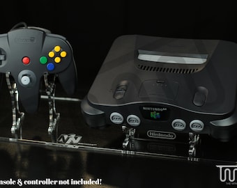 Acrylic Display Stand for Nintendo 64 Console + Controller