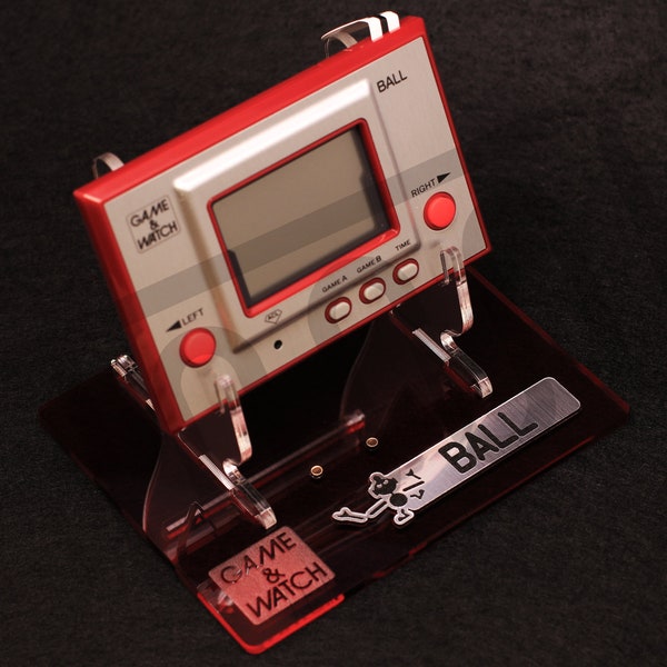 Nintendo Game&Watch Silver Series Ball AC-01 et RGW-001 Acrylique Handheld Console Display Stand