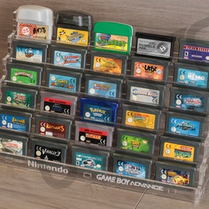 6段 任天堂 ゲームボーイアドバンス GBA 30カートリッジ アクリルディスプレイスタンド