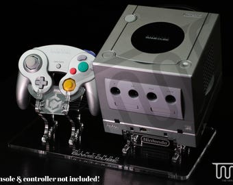 Acrylic Display Stand for Nintendo GameCube Console + Controller