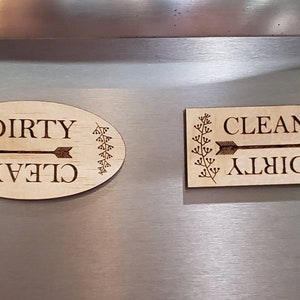 Clean Dirty Dishwasher Magnets