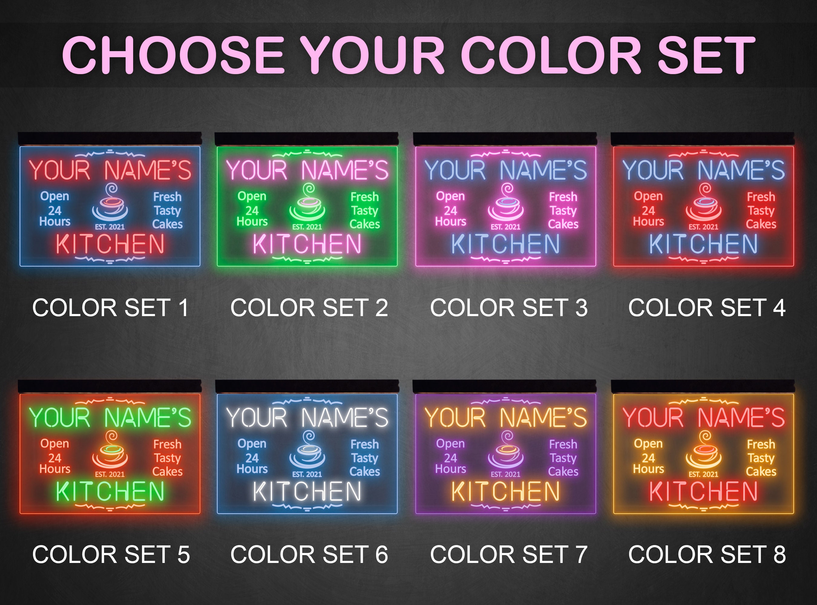 Kitchen neon signKitchen neon lightKitchen led signKitchen Etsy