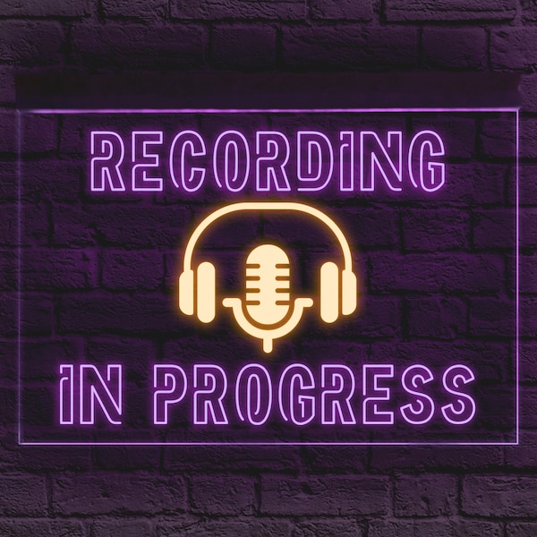 Recording in progress sign, Recording neon sign, Recording light sign, Recording led sign, Recording studio sign, Recording studio decor
