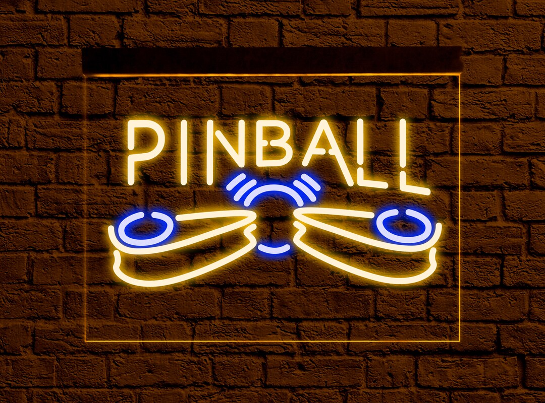Pinball Neon Sign Pinball Led Sign Pinball Light Sign Etsy