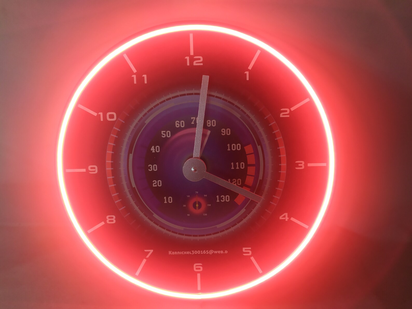 Wall Clock Car, Garage Wall Clock, Neon Wall Clock, Led Wall Clock