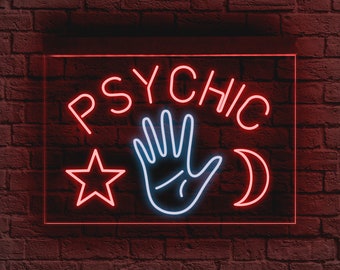 Psychic neon sign,Psychic led sign,Psychic light sign,Psychic reading sign neon,Psychic reading led sign,Neon sign wall decor,Led neon sign