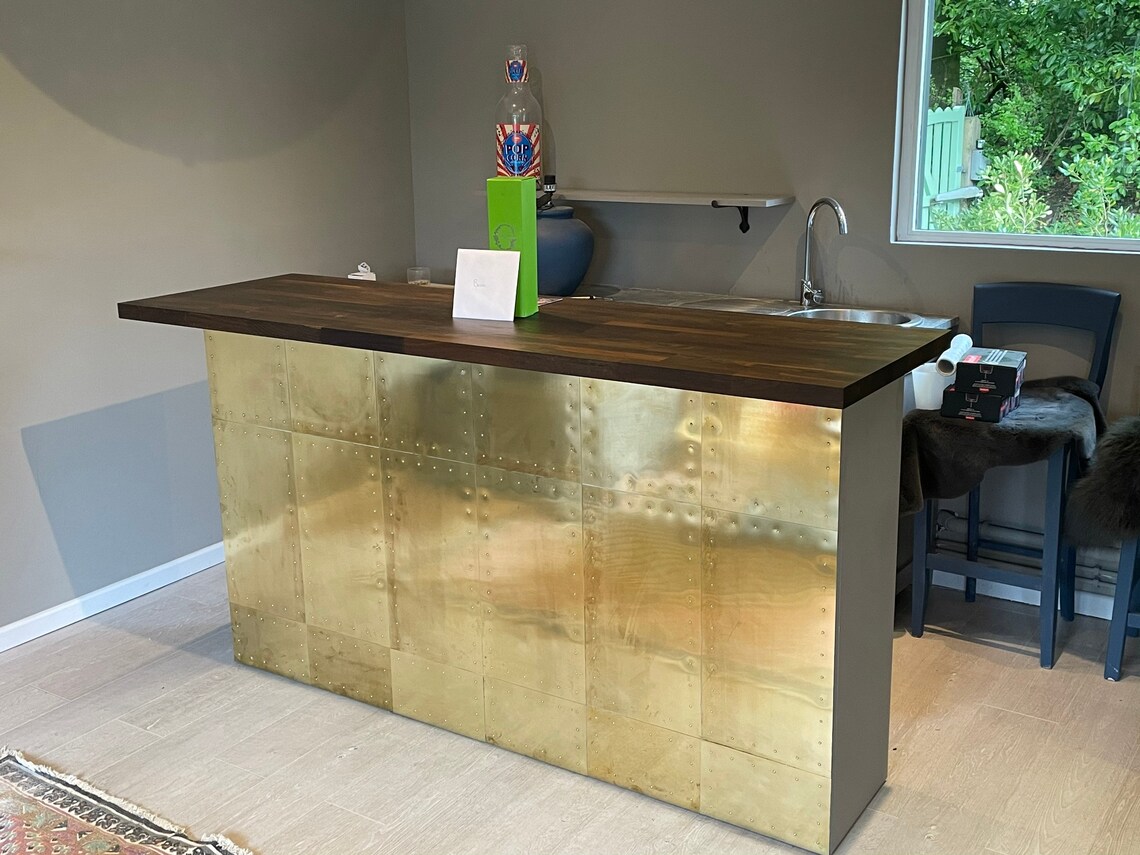 Straight Home Bar Bespoke Bar Hand Built in Hampshire / Etsy UK