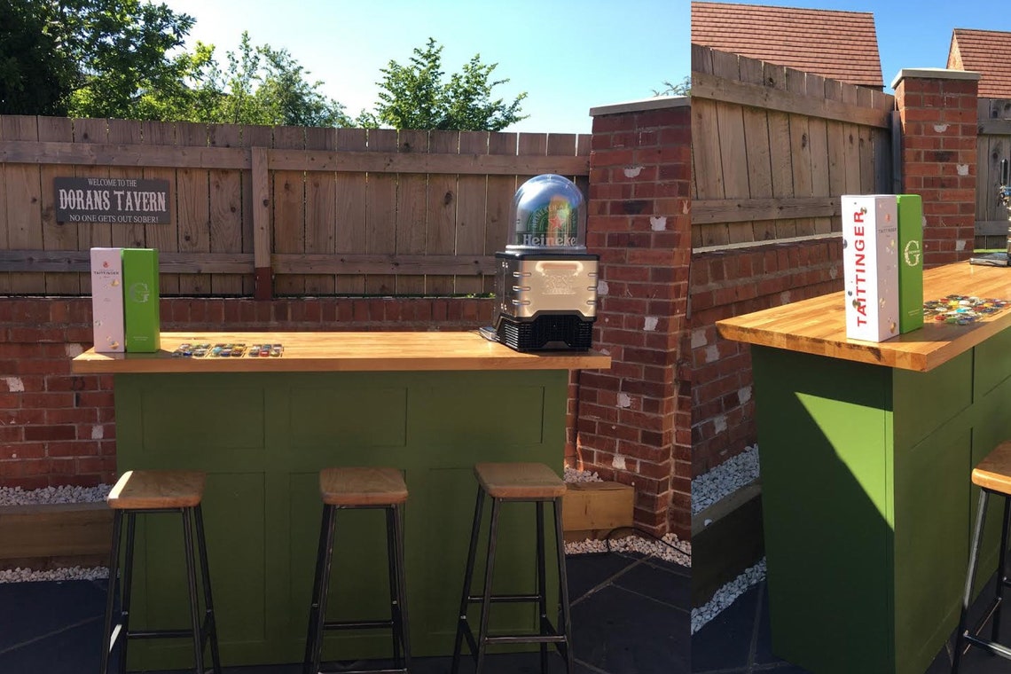 Straight Home Bar Bespoke Bar Hand Built in Hampshire / Etsy UK