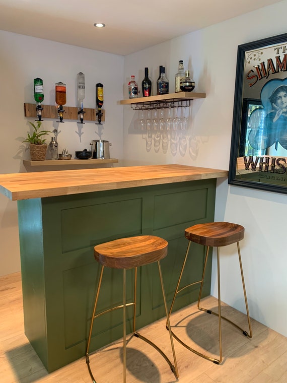 Home bar Bespoke bar Hand built in Hampshire / Surrey Etsy