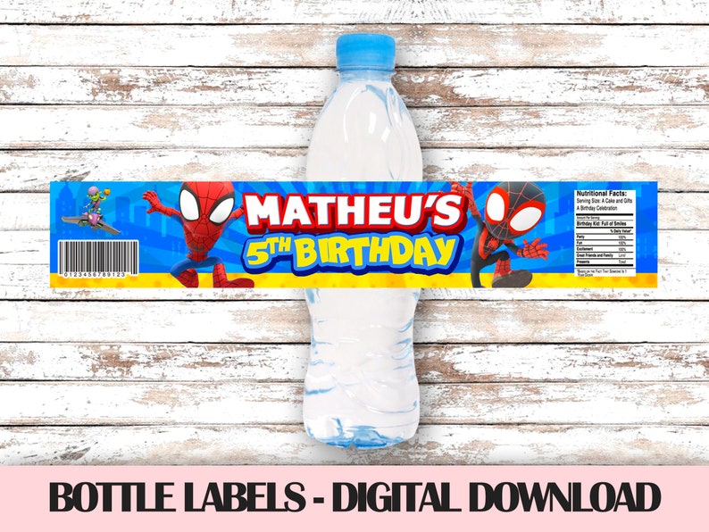 Spidey And His Amazing Friends Water Bottle Label Printable Etsy Hong Spidey And His Amazing Friends Water Bottle Label Printable Etsy Hong