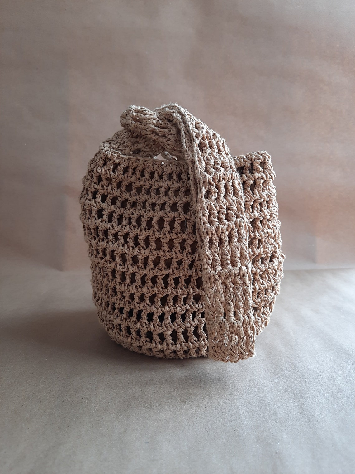 Natural Paper Rope Bag Etsy