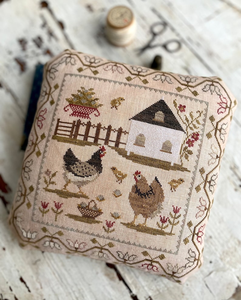 Spring Chicken Pinkeep Pattern PDF File * Spring Chicken Pinkeep Pattern - Etsy
