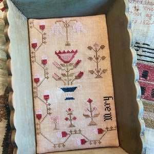 PDF FILE *Snippets of Mary Barres Sampler Medium Sewing Tray & Needle Book