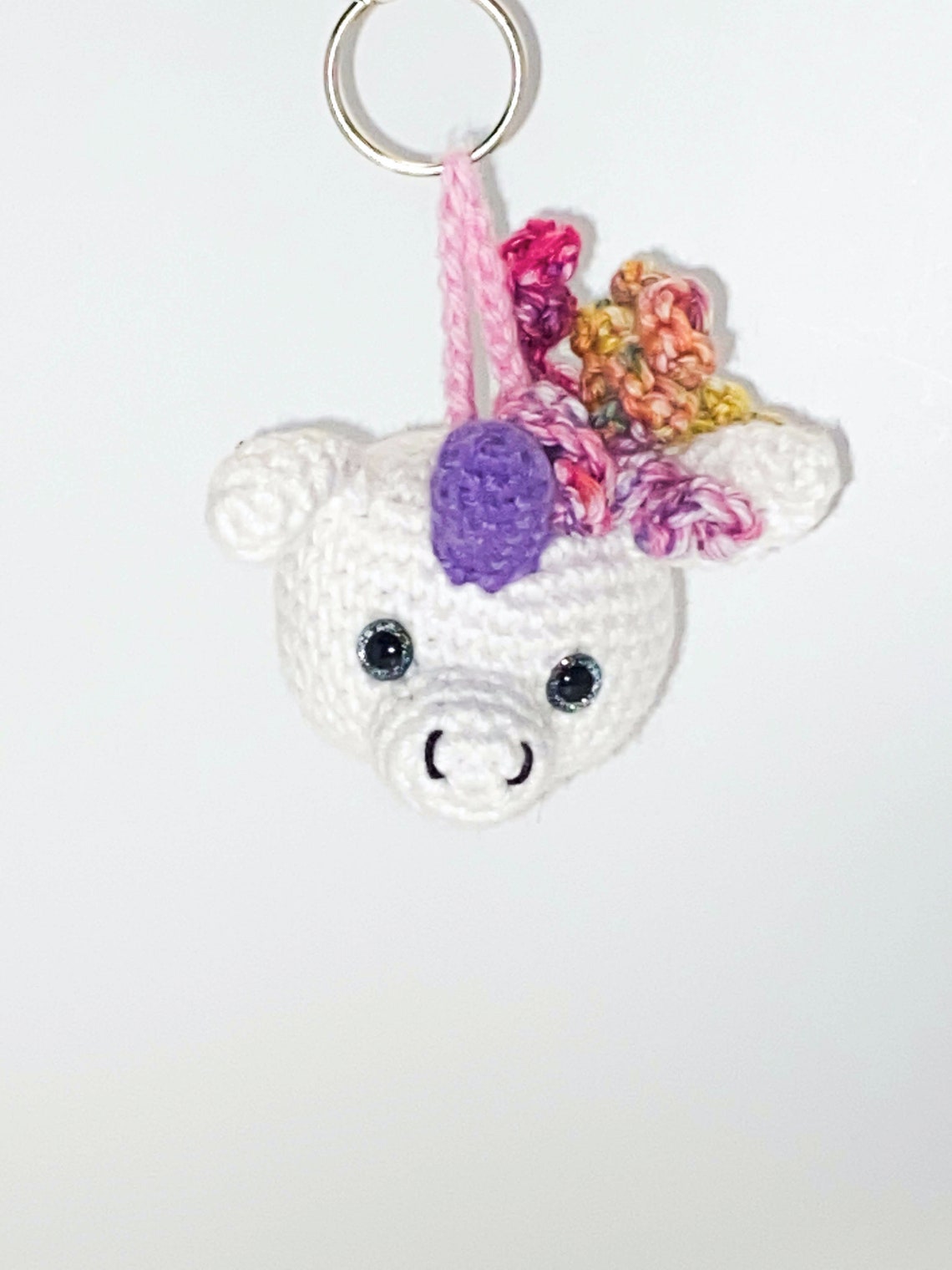 PDF Pattern Unicorn Crochet Keychain Crochet Unicorn Etsy